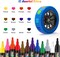 Paint Markers Pens, 12 Colors Oil-Based Waterproof Fancy Paint Markers, Quick Dry Permanent Push Markers Set for Tire, Rock, Wood, Plastic, Canvas, Glass, DIY Craft